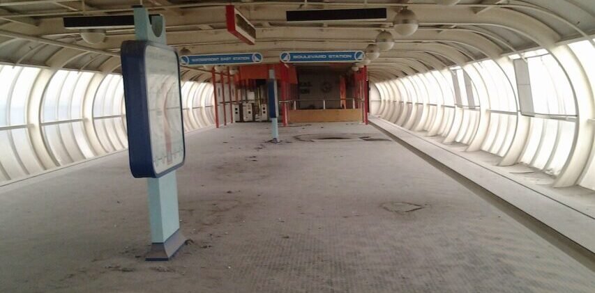 Digital Marketing Brierley Hill. Image of Grand Central Monorail Station Merry Hill