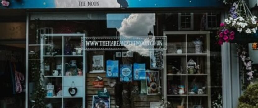 seo for local retailers. image is of a bookshop in the UK